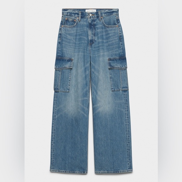 Worn once- The Farrah Hi-rise Cargo Jean - Picture 3 of 9